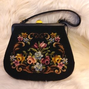 Vintage Needlepoint Purse